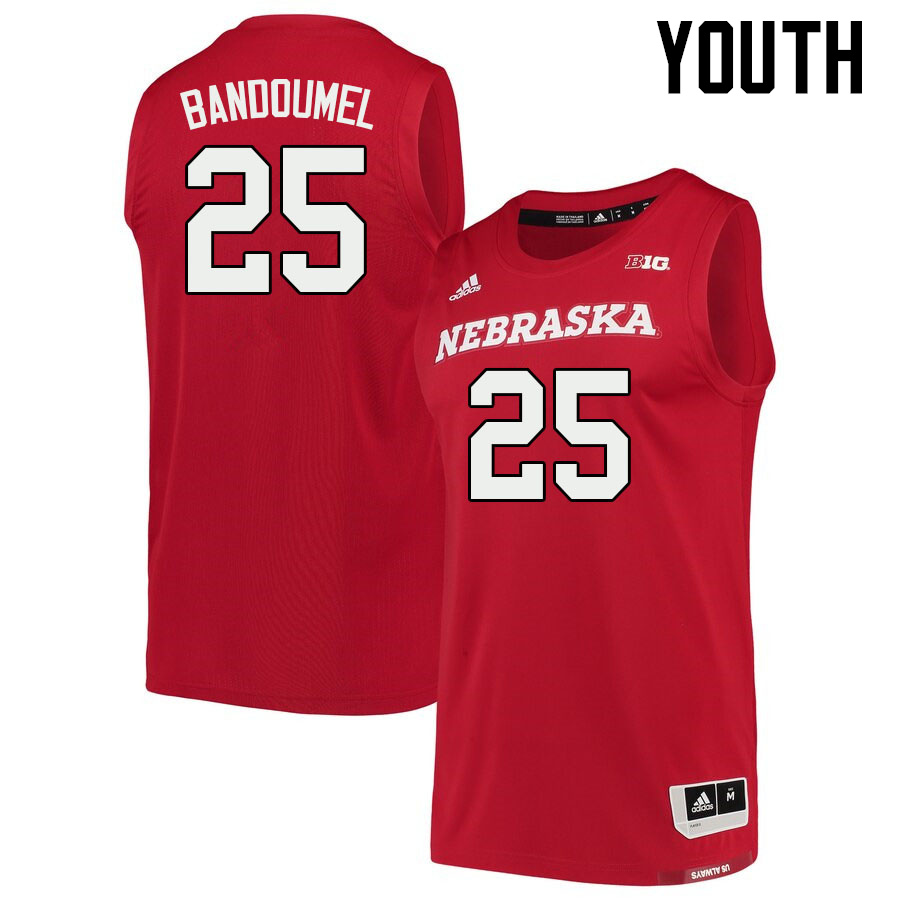 Youth #25 Emmanuel Bandoumel Nebraska Cornhuskers College Basketball Jerseys Sale-Scarlet